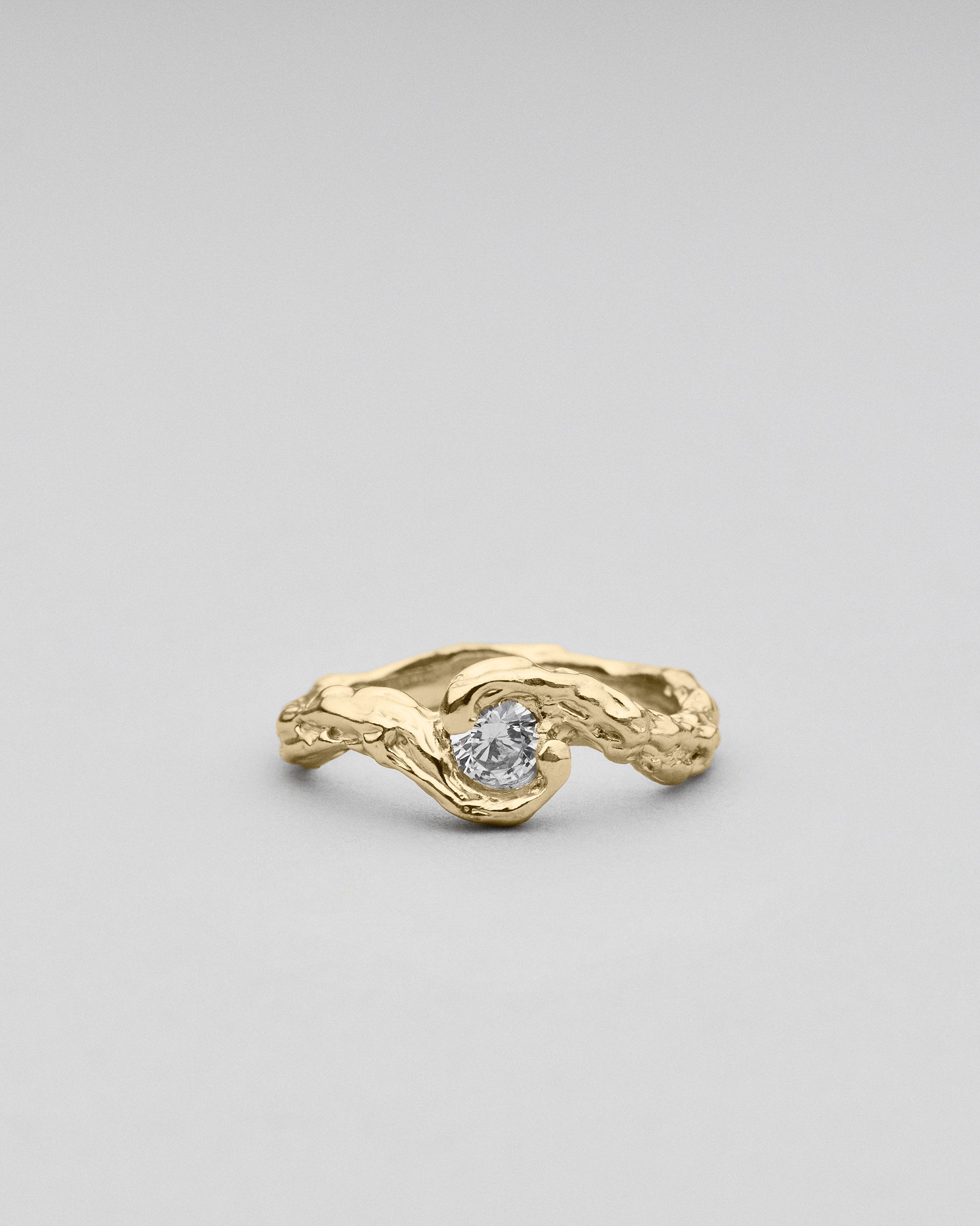 Merle fingerring i 14 karat guld