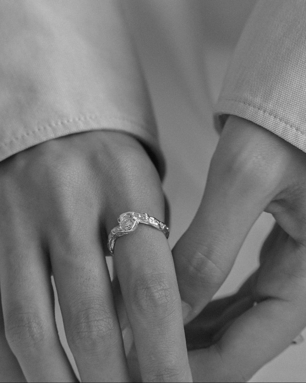 Merle fingerring i sølv