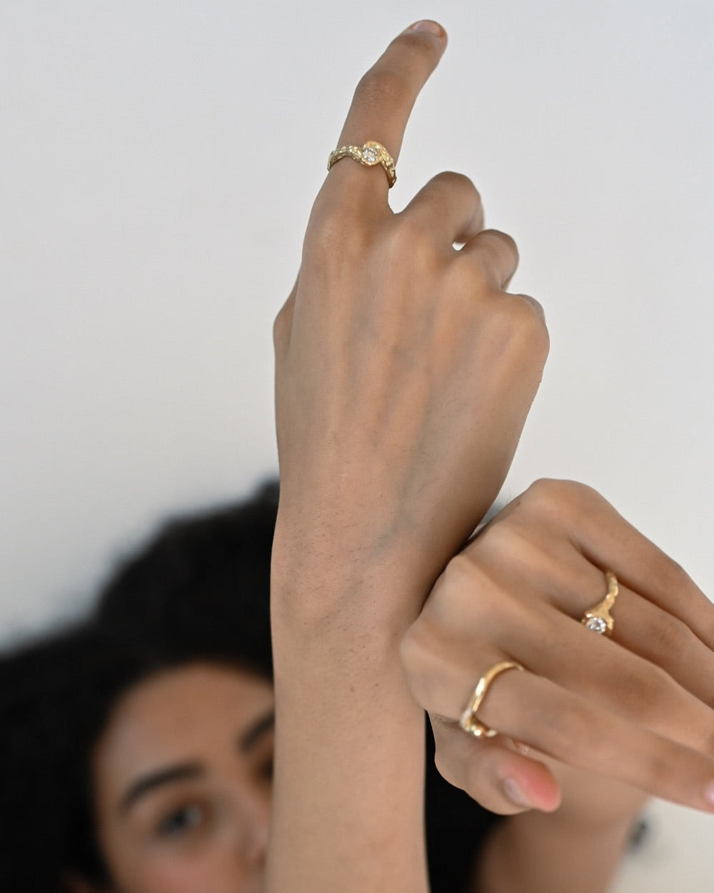 Merle fingerring i 14 karat guld