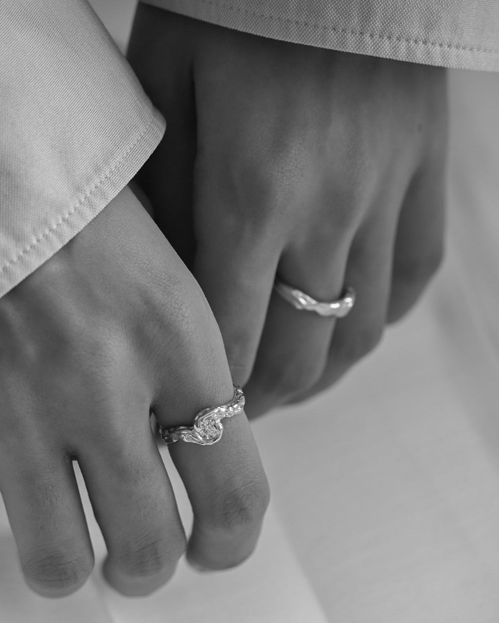 Merle fingerring i sølv
