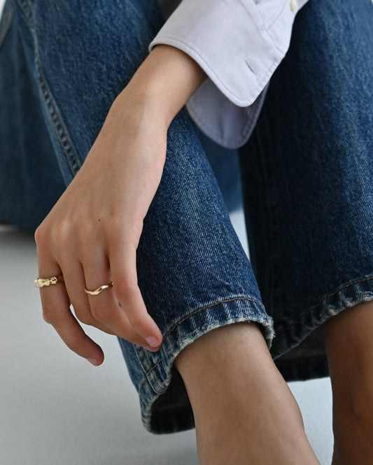 Nethe fingerring i 14 karat guld