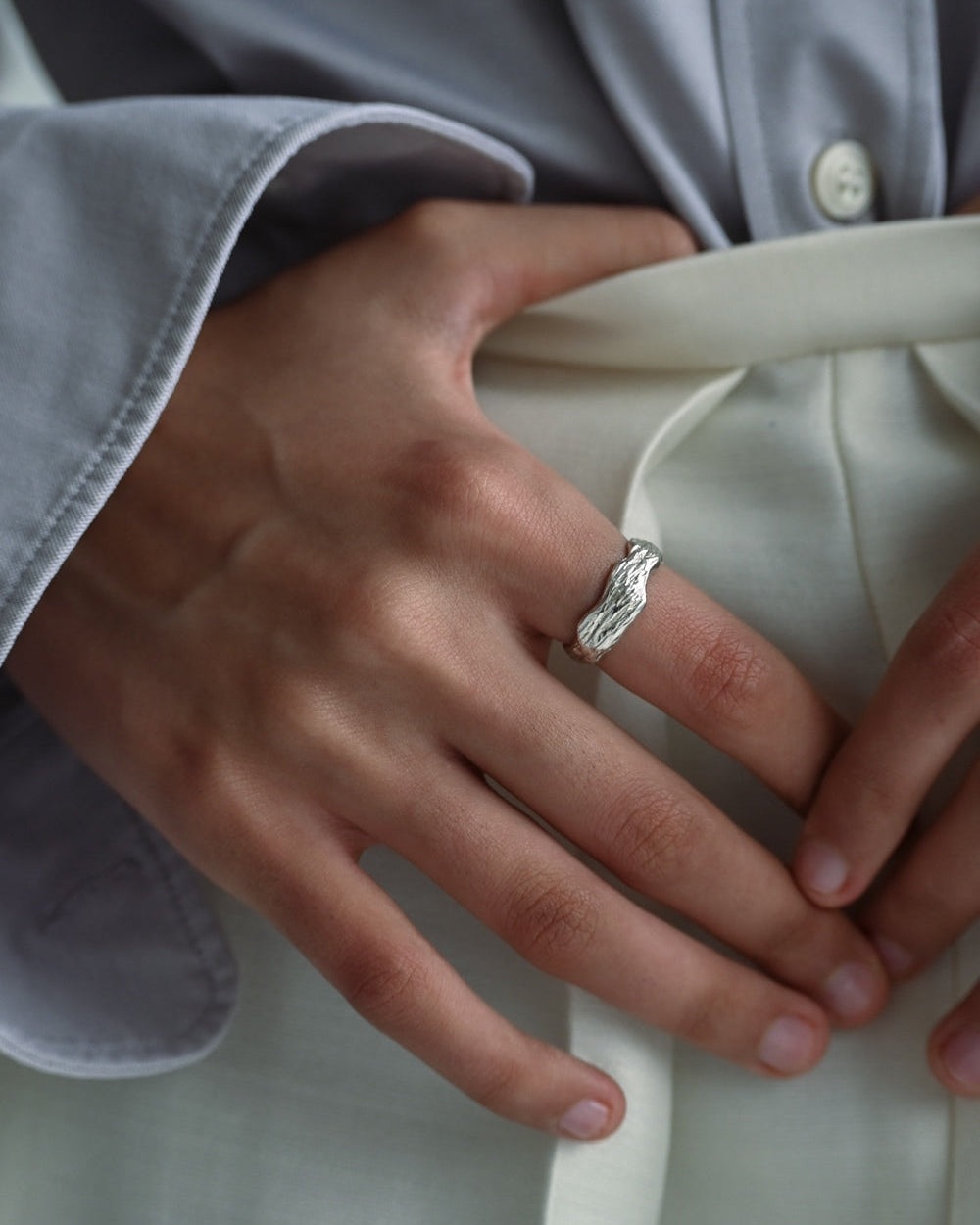 Elli fingerring i forgyldt