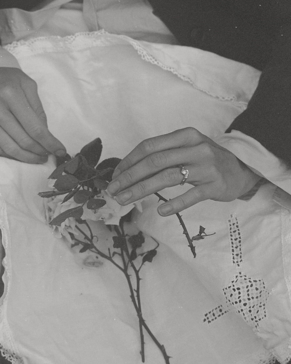 Merle fingerring i sølv