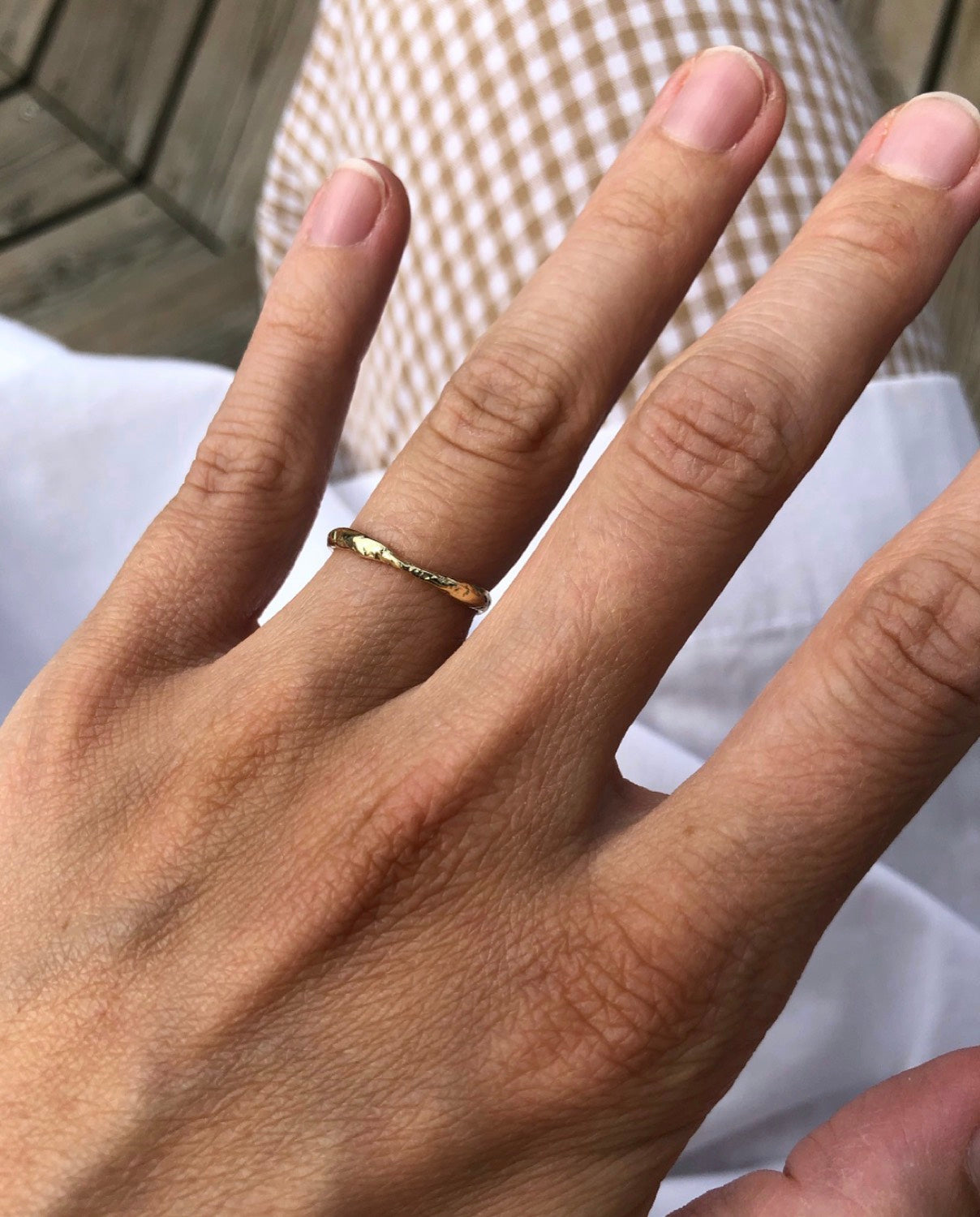 Babett fingerring i 14 karat guld